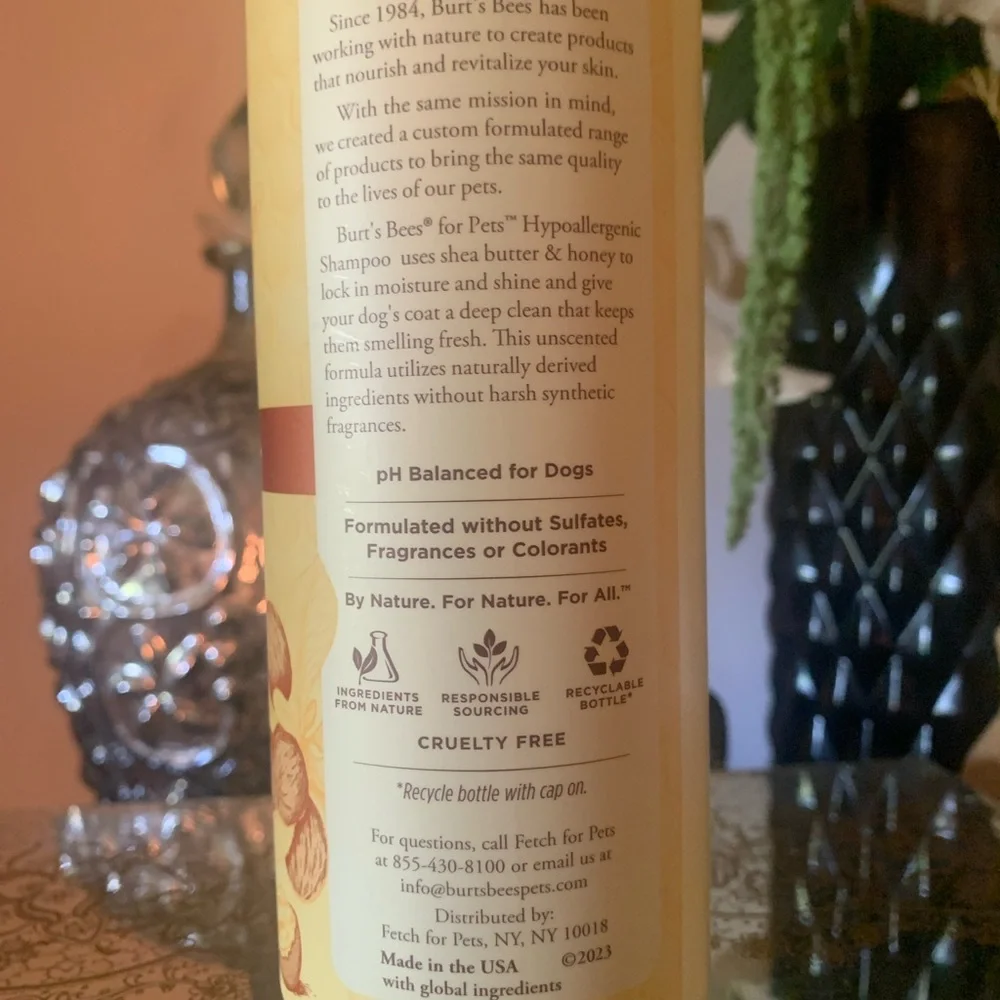 Burt's Bees Hypoallergenic Dog Shampoo with Shea Butter